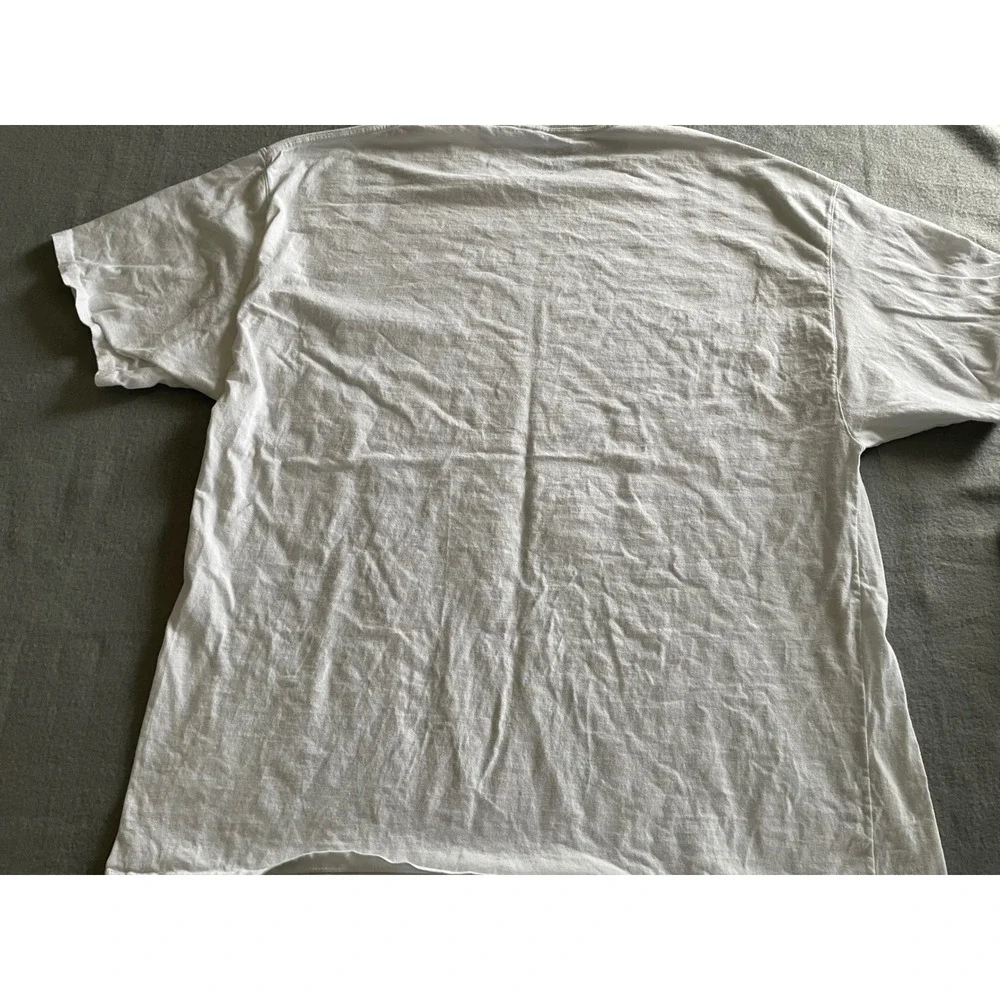 Champion Mens White Short Sleeve T-Shirt Embroidered Logo Crewneck‎ Tee 3XL - Picture 5 of 5